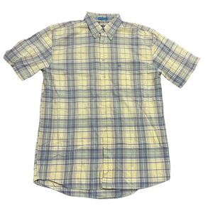 Pendleton Men's Size Medium Yellow‎ Short Sleeve Collared Shirt